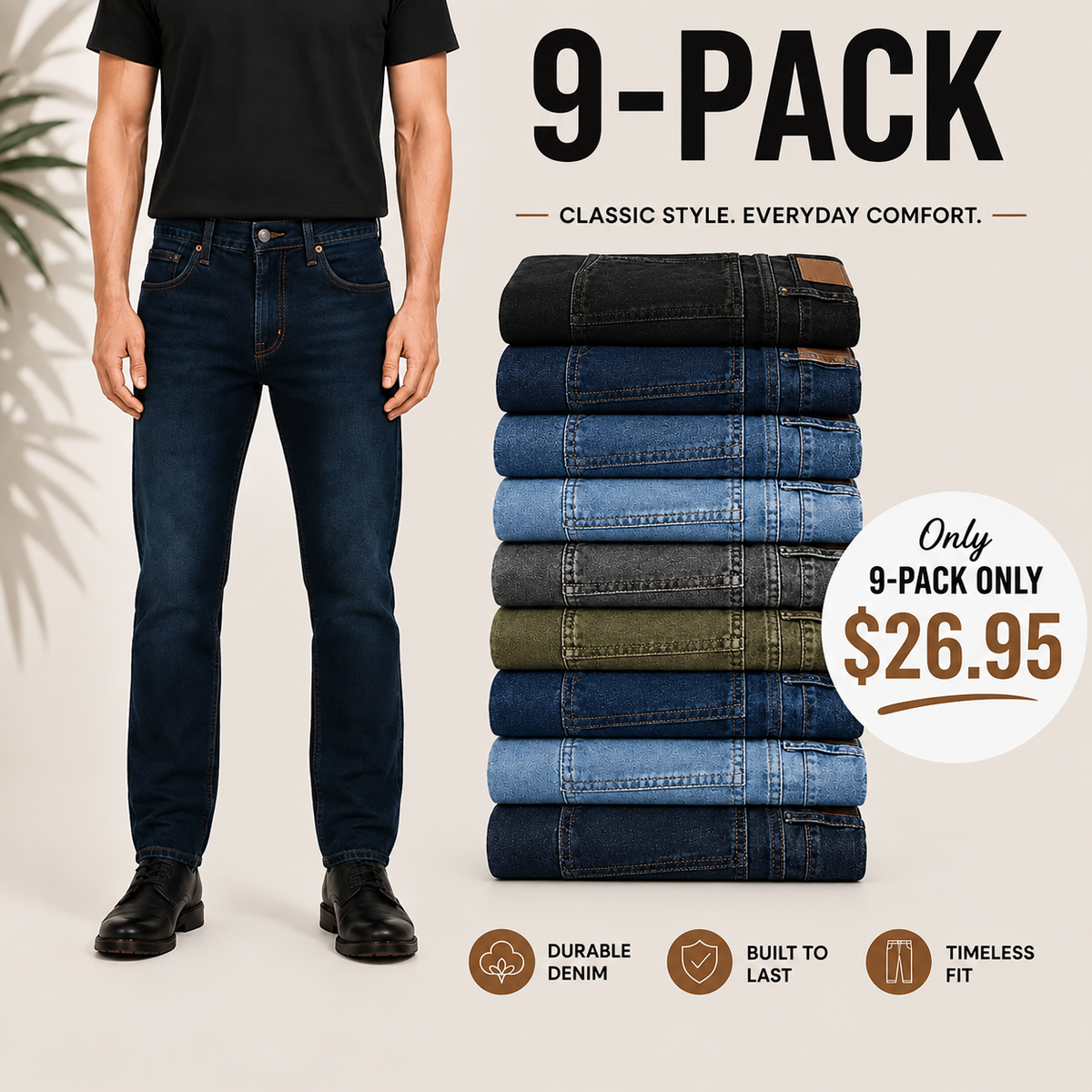 🔥Clearance sale, limited stock 🔥 CLASSIC FIT JEANS