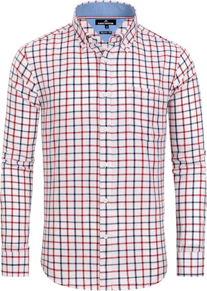 Navy Red, Small Plaid