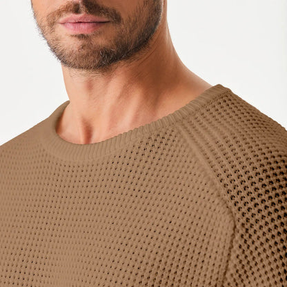 🔥 BESTSELLER | 8PCS $29.99 | Men's Waffle Knit Crewneck Sweater